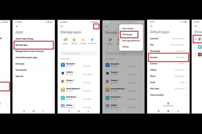 Cara Ganti Browser Default di HP Xiaomi